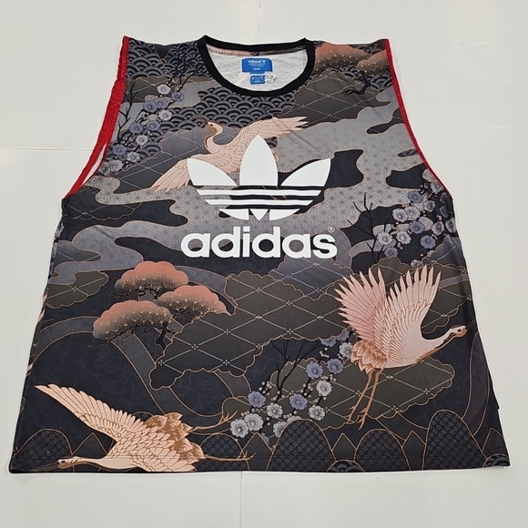 Adidas x Rita Ora Kimono Print Tank Top AJ7266 Geisha FF105 Women's XL - Picture 1 of 15
